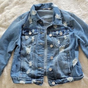 Ripped Jean Jacket